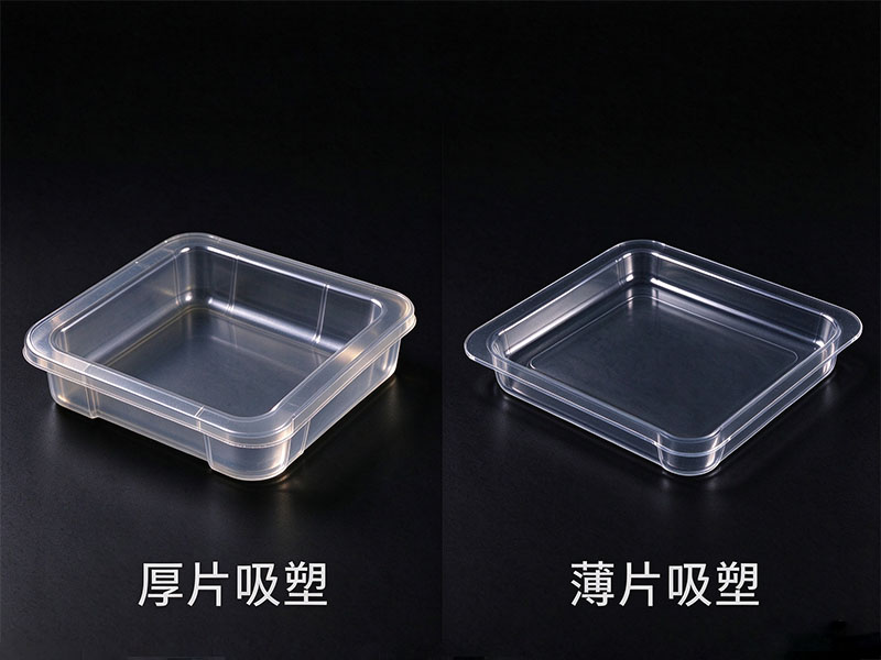 厚片吸塑与薄片吸塑制品对比