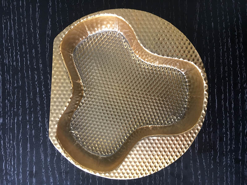 月饼镀金吸塑底托